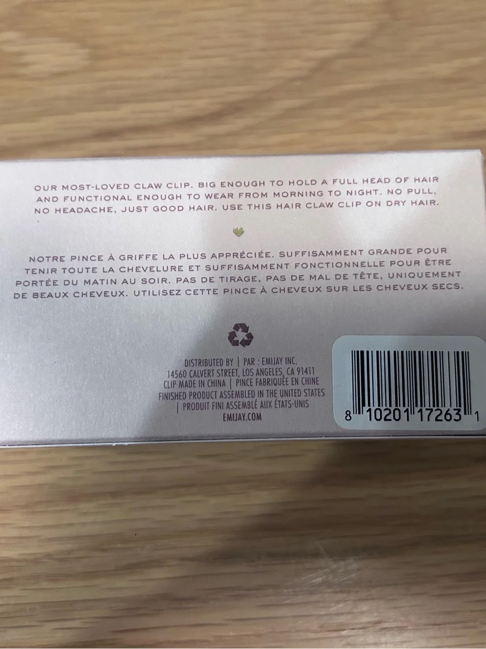 Emi Jay Limited Edition Big Effing Clip in Everyday Angel NIB